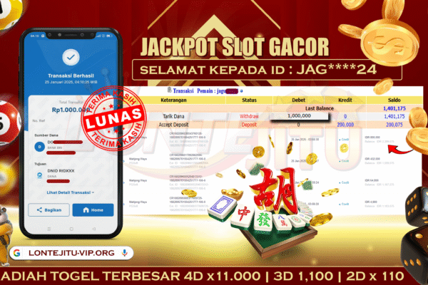 SLOT MAHJONG WAYS – LONTEJITU 25 JANUARI 2025