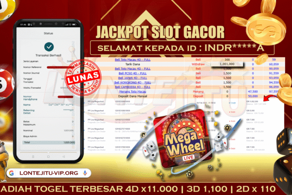 PP LIVE MEGAWHEEL – LONTEJITU 4 FEBRUARI 2025