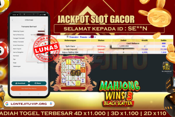 SLOT MAHJONG WINS 3 – LONTEJITU 18 MARET 2025