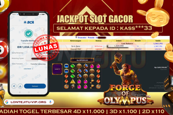 SLOT FORGE OF OLYMPUS – BUKTI JP LONTEJITU 11 MARET 2025
