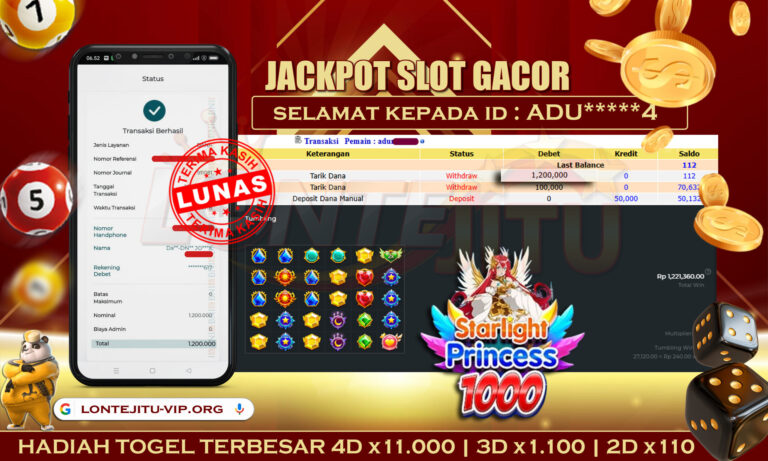 SLOT STARLIGHT PRINCESS 1000 – LONTEJITU 25 APRIL 2025