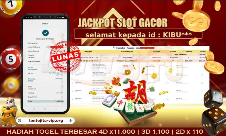 SLOT MAHJONG WAYS – LONTEJITU 18 MEI 2025