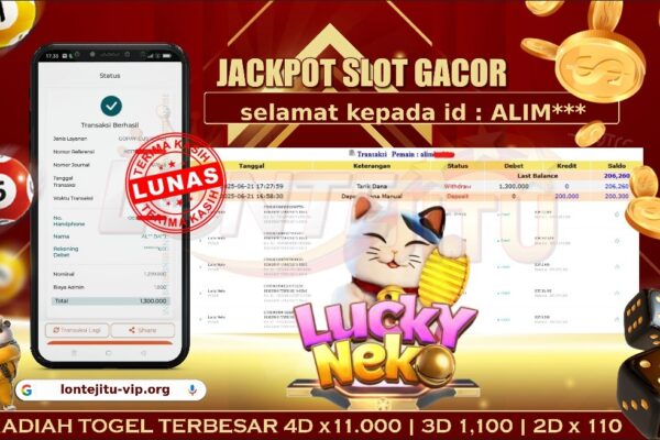SLOT LUCKY NEKO – LONTEJITU 21 JUNI 2025