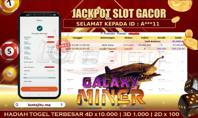 SLOT GALAXY MINER PG-SOFT – LONTEJITU 8 OKTOBER 2025